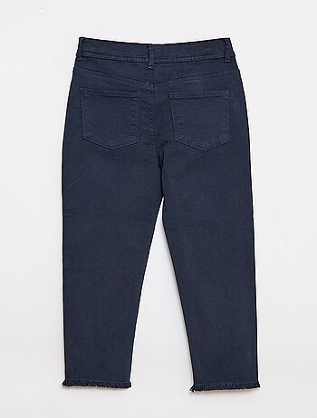 Pantacourt en jean avec franges