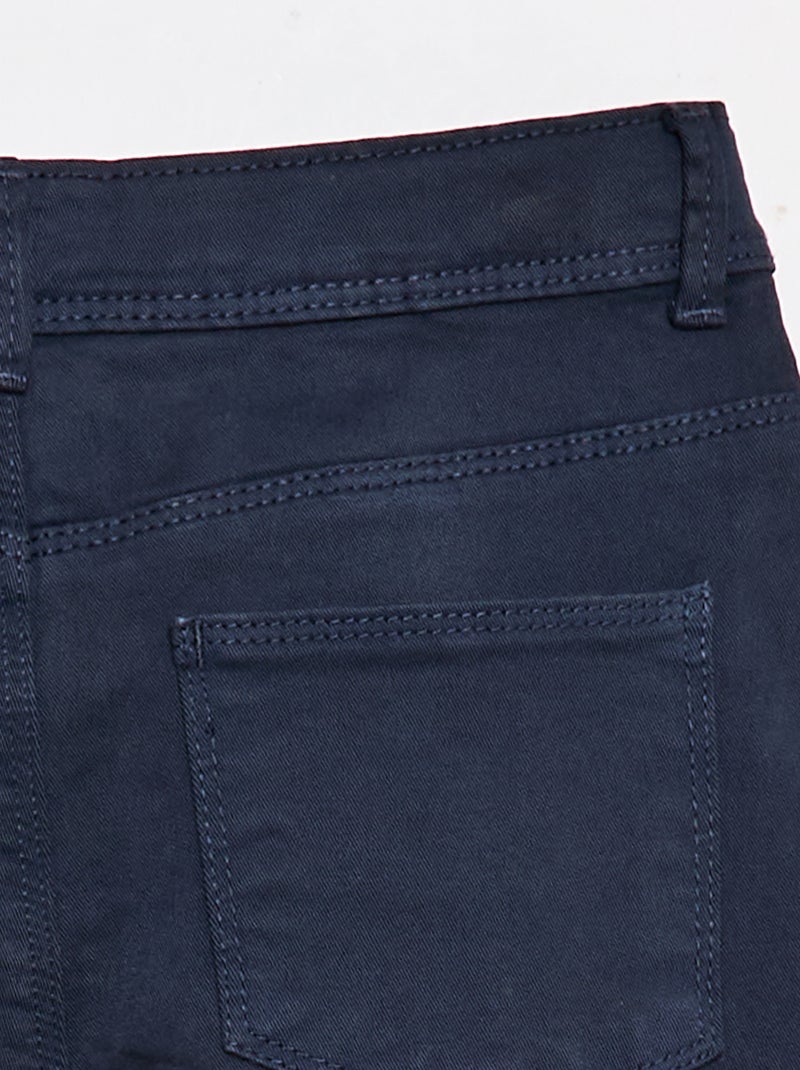 Pantacourt en jean avec franges Bleu - Kiabi