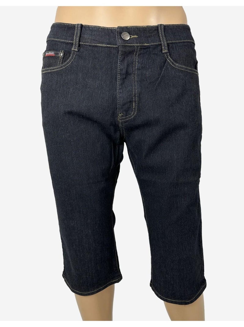 Pantacourt en jeans Kebello Noir Noir - Kiabi