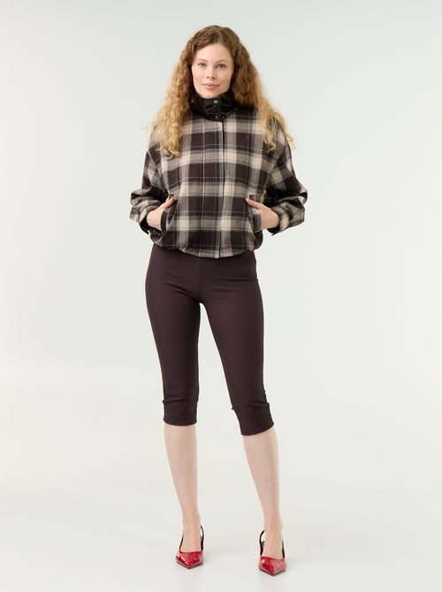 Pantacourt en maille stretch - Kiabi