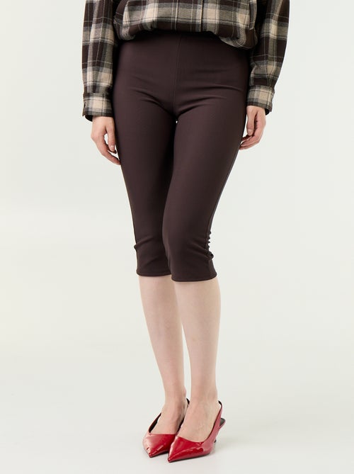 Pantacourt en maille stretch - Kiabi