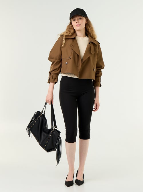 Pantacourt en maille stretch - Kiabi