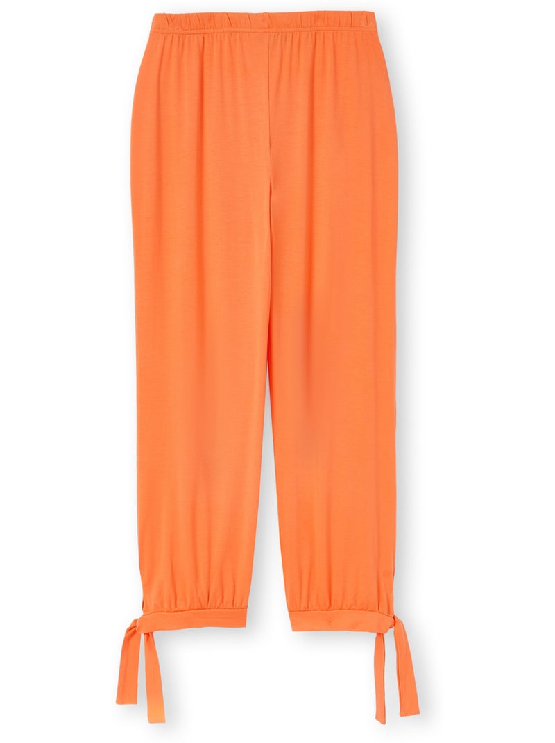 Pantacourt esprit sarouel maille fluide - DAXON Orange - Kiabi