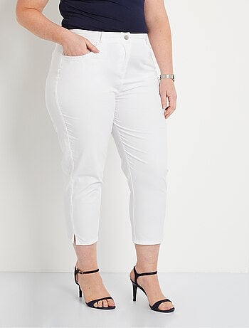 Pantacourt femme taille élastiquée 5 poches - afibel