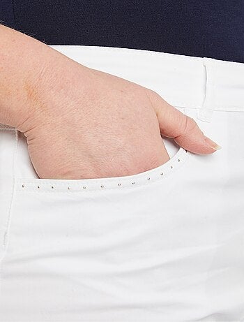 Pantacourt femme taille élastiquée 5 poches - afibel