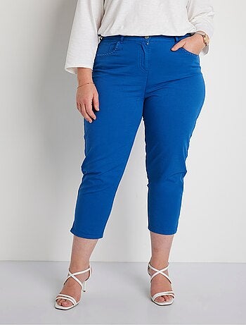 Pantacourt femme taille élastiquée 5 poches - afibel