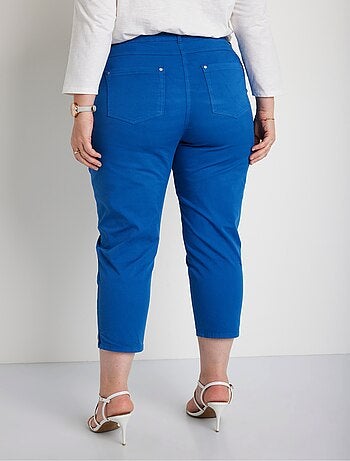 Pantacourt femme taille élastiquée 5 poches - afibel