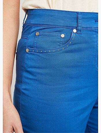 Pantacourt femme taille élastiquée 5 poches - afibel