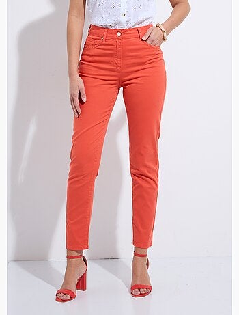 Pantacourt femme taille élastiquée 5 poches - afibel