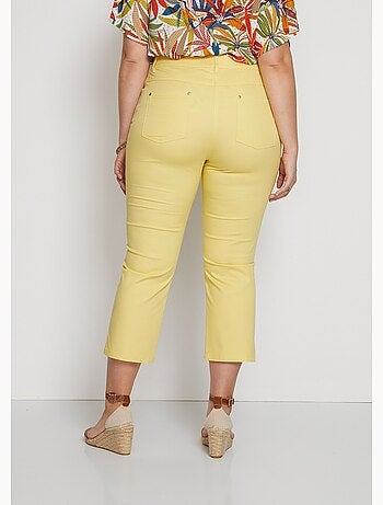 Pantacourt femme taille élastiquée 5 poches - afibel