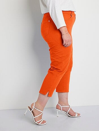 Pantacourt femme taille élastiquée 5 poches - afibel