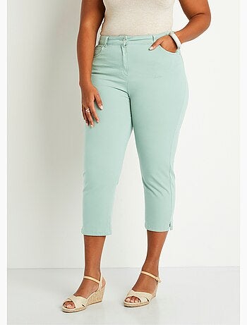 Pantacourt femme taille élastiquée 5 poches - afibel
