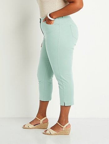 Pantacourt femme taille élastiquée 5 poches - afibel
