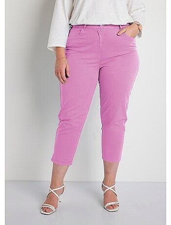 Pantacourt femme taille élastiquée 5 poches - afibel