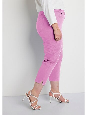 Pantacourt femme taille élastiquée 5 poches - afibel