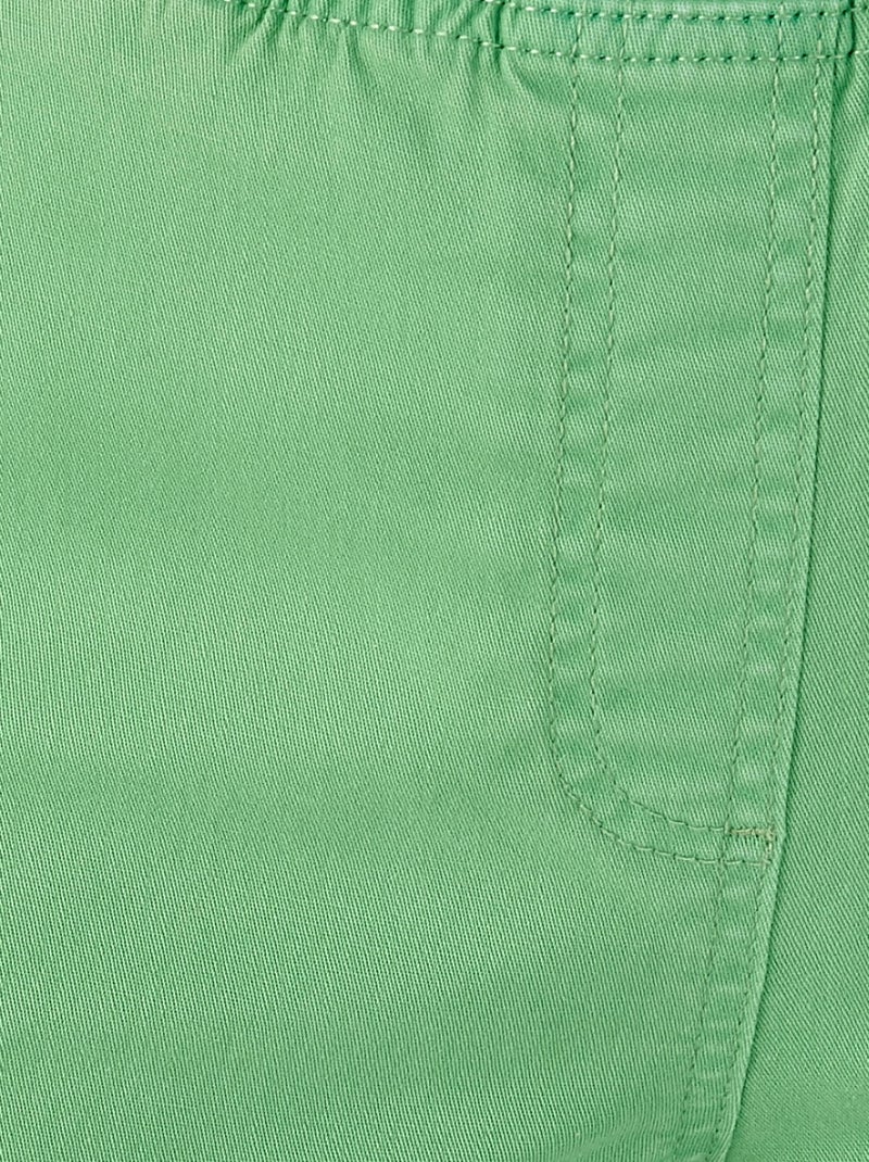 Pantacourt gabardine extensible - Damart Vert - Kiabi