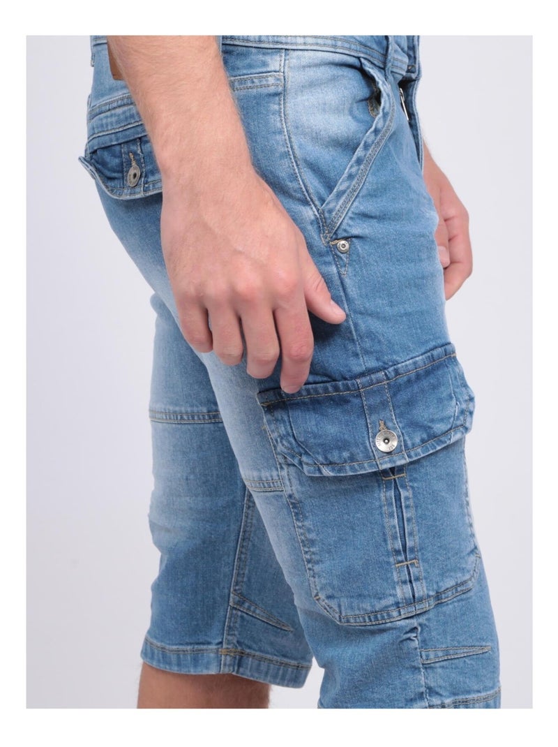 PANTACOURT JEAN BESSARION Bleu clair - Kiabi