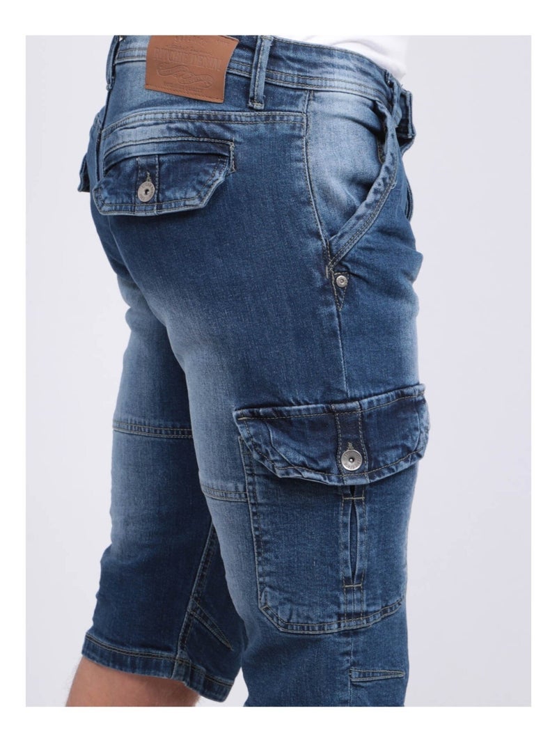 PANTACOURT JEAN BESSARION Bleu foncé - Kiabi