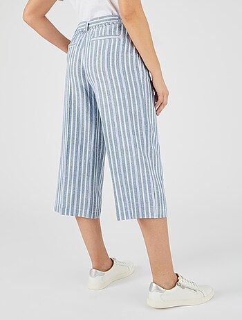 Pantacourt léger mélange lin - Damart