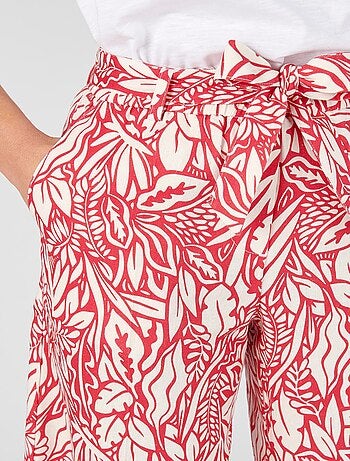 Pantacourt léger mélange lin - Damart