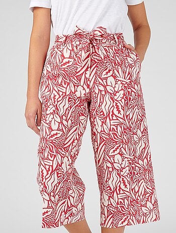 Pantacourt léger mélange lin - Damart