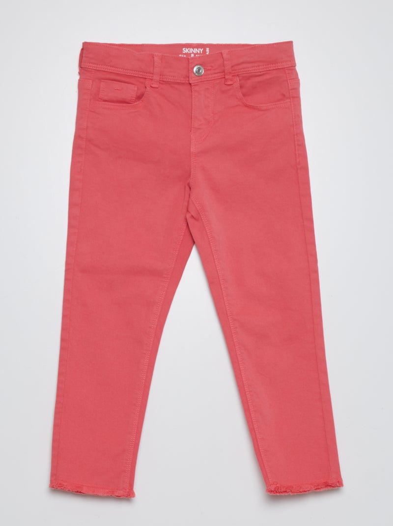 Pantacourt skinny à taille haute ROSE - Kiabi