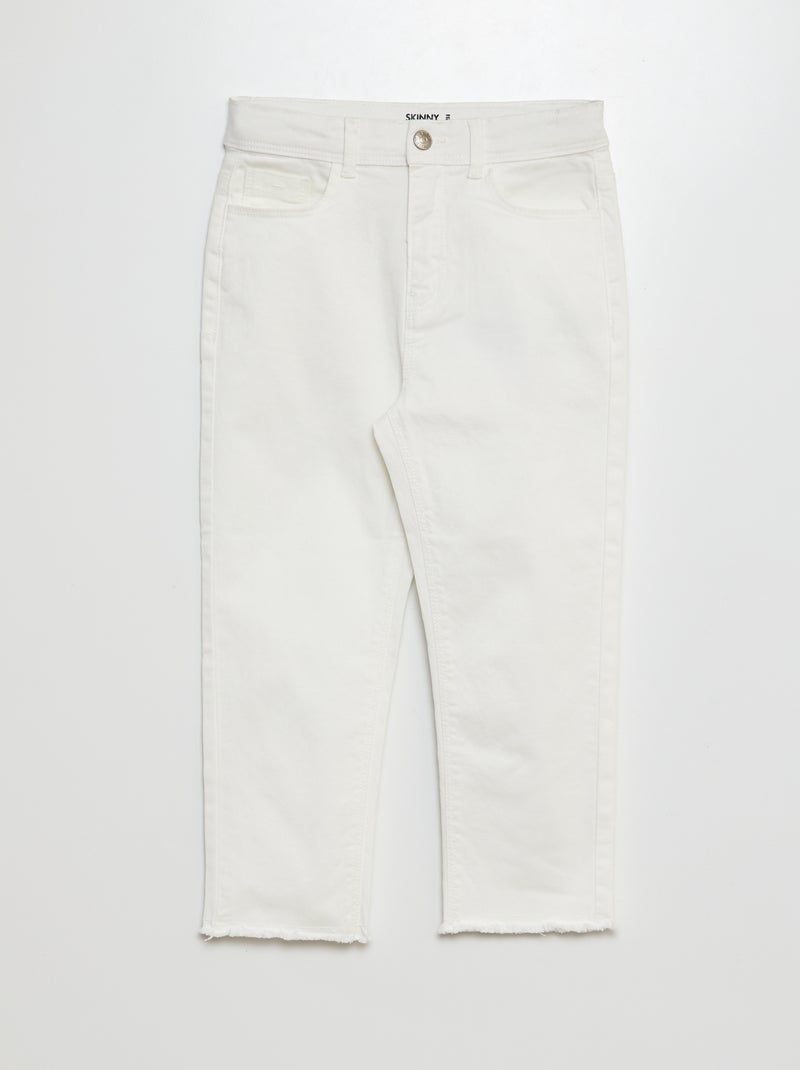 Pantacourt skinny blanc - Kiabi