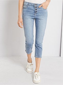 Pantacourt slim à braguette boutonnée - Kiabi