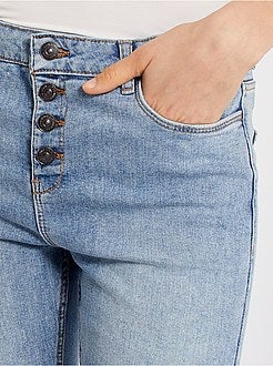 Pantacourt slim à braguette boutonnée - Kiabi