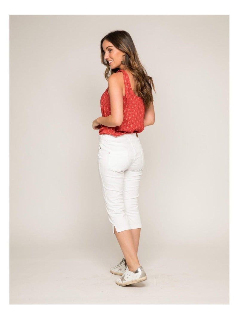 Pantacourt slim XIMI Marron - Kiabi