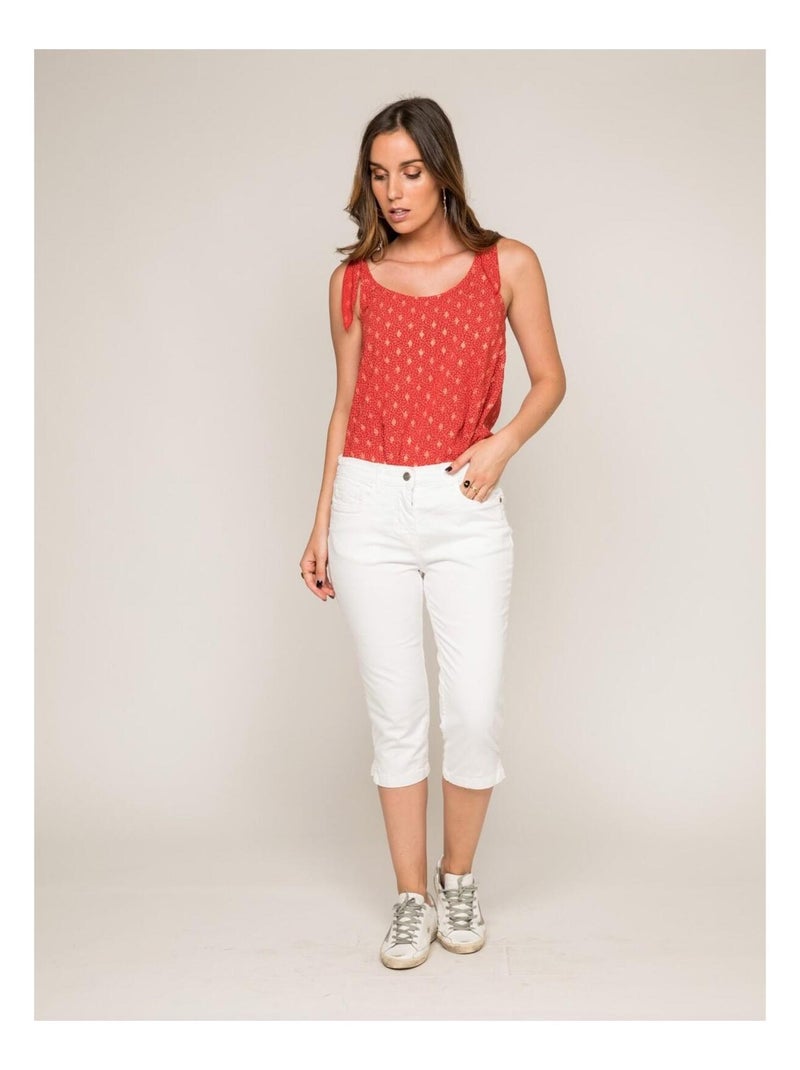 Pantacourt slim XIMI Marron - Kiabi