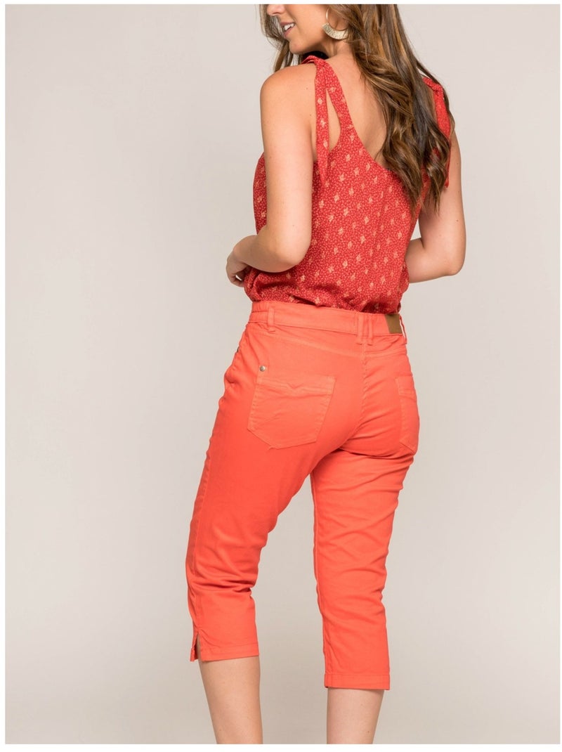 Pantacourt slim XIMI Rose rouge - Kiabi