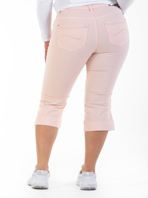 Pantacourt taille haute stretch OBP20 'OBER' - Kiabi