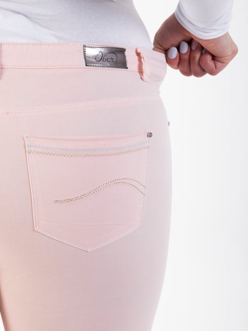 Pantacourt taille haute stretch OBP20 'OBER' - Kiabi