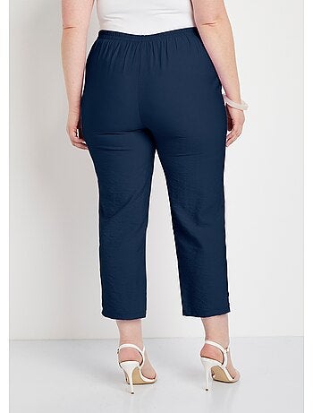 Pantacourt taille semi-élastiquée large - Afibel