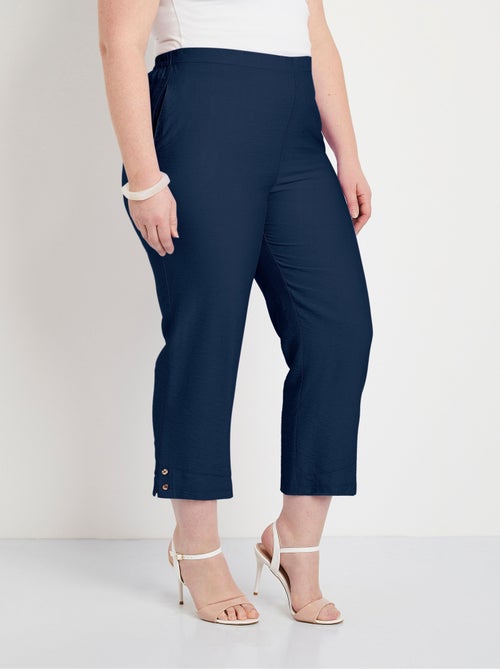 Pantacourt taille semi-élastiquée large - Afibel - Kiabi