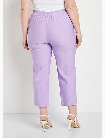 Pantacourt taille semi-élastiquée large - Afibel