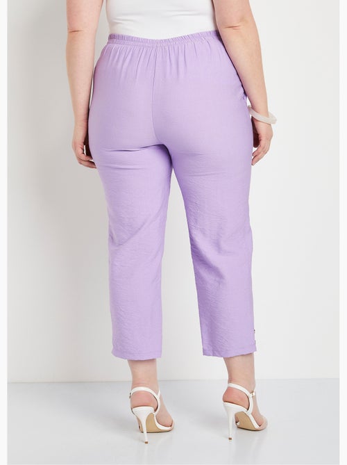 Pantacourt taille semi-élastiquée large - Afibel - Kiabi