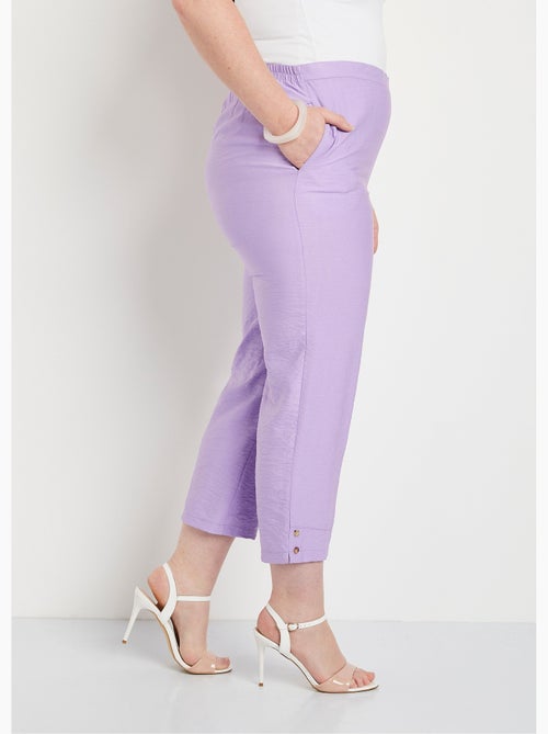 Pantacourt taille semi-élastiquée large - Afibel - Kiabi