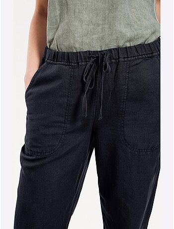 Pantalon - taille courte - helline