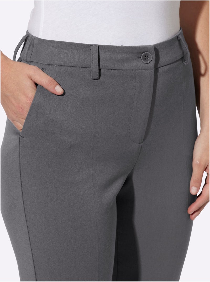 Pantalon - taille courte - helline gris anthracite - Kiabi