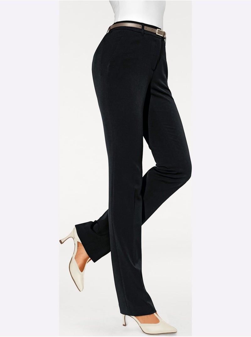Pantalon - taille courte - helline Noir - Kiabi