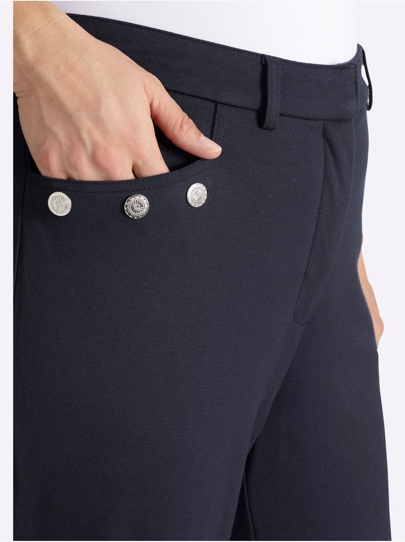 Pantalon - Taille Standard - Sheego Bleu foncé - Kiabi