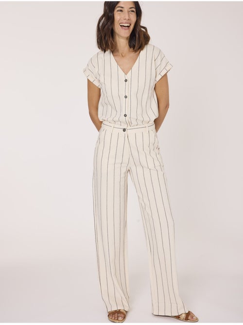 Pantalon 100% coton - terre de marins - Kiabi Pantalon 100% coton - terre de marins - Kiabi