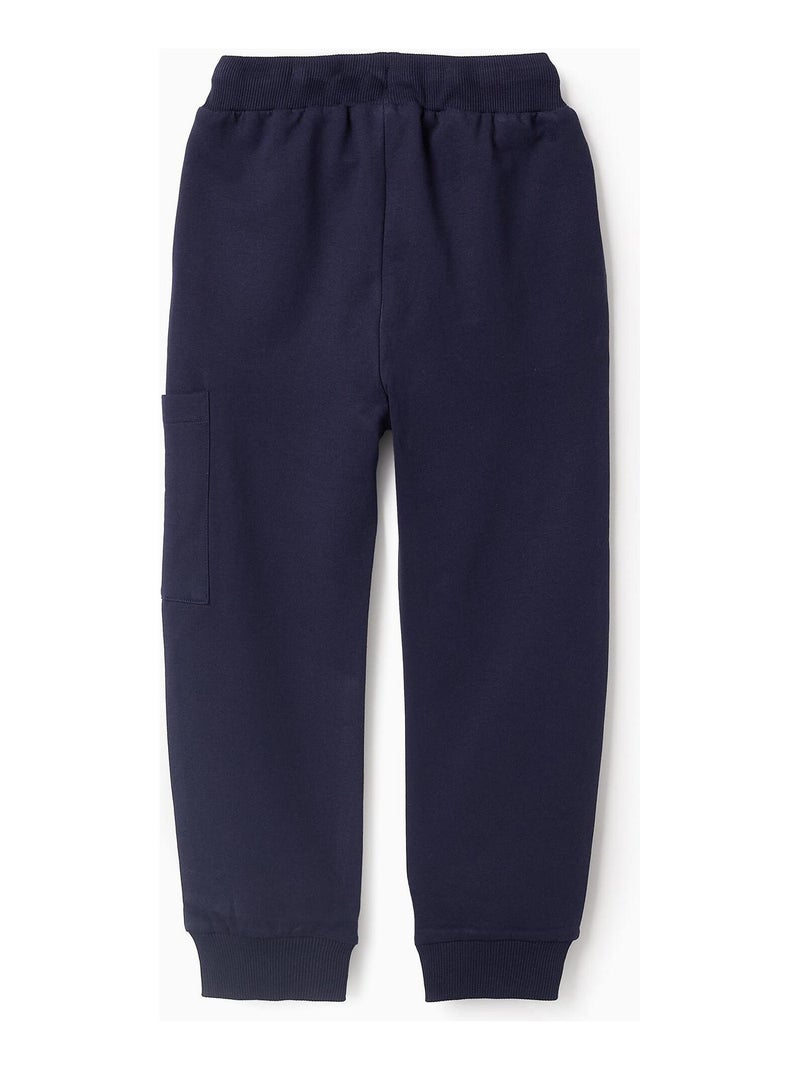 Pantalon 100% coton, matelassé SONIC Bleu foncé - Kiabi