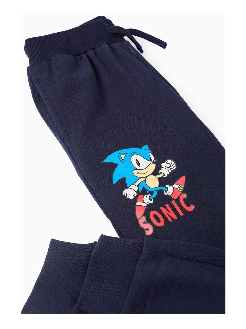 Pantalon 100% coton, matelassé SONIC Bleu foncé - Kiabi