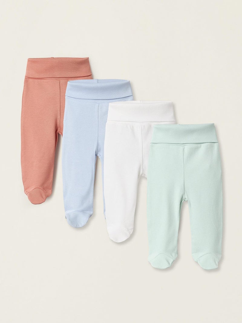 Pantalon 100% coton, taille haute et confortable ESSENTIALS LINE Multicolore - Kiabi