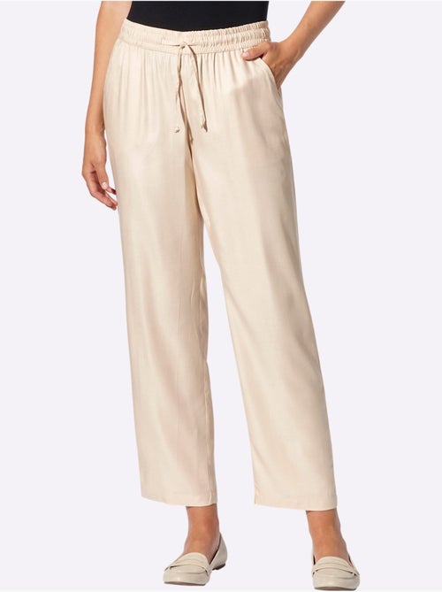 Pantalon 100% Viscose - Taille Courte - Witt - Kiabi