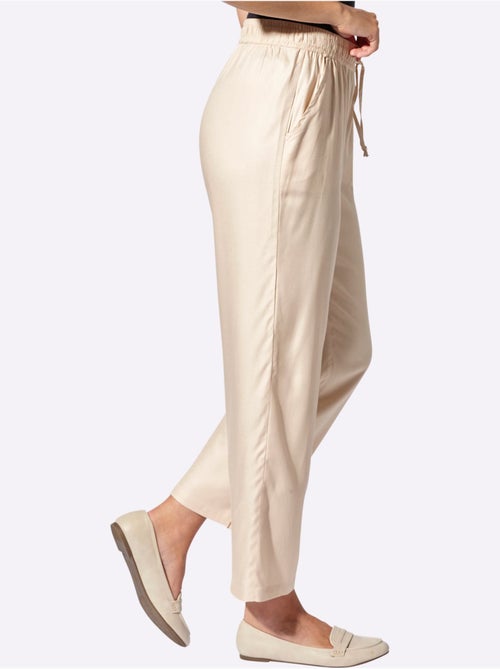 Pantalon 100% Viscose - Taille Courte - Witt - Kiabi