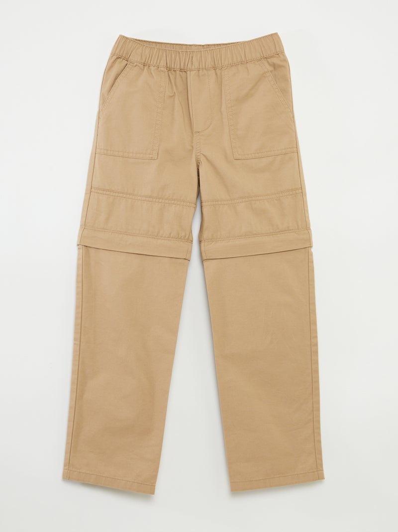 Pantalon 2 en 1 - collection facile à enfiler Beige - Kiabi